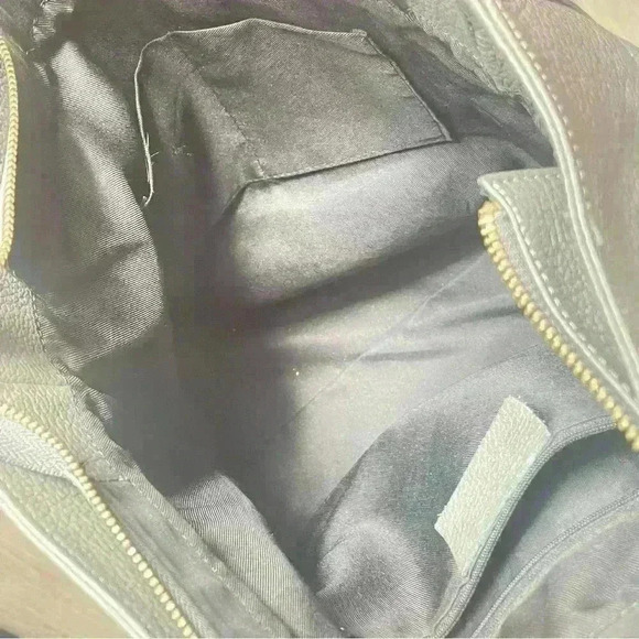 VERA PELLE GREY  PEBBLED LEATHER JUMBO BAG SHOULDER BAG - Picture 6 of 16